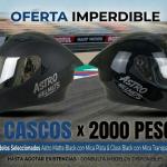 CASCOS ASTRO STINGUER 2 X $2000