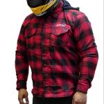 CAMISA ASTRO DE FRANELA CON PROTECCIONES ROJ/NGO