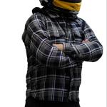 CAMISA ASTRO DE FRANELA CON PROTECCIONES NGO/GRS