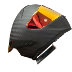 CASCO ASTRO ALFA RED X FIBRA DE CARBONO