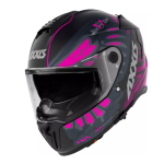 Casco Axxis Hawk Rebel Wings B8 Rosa Doble Certificación