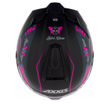 Casco Axxis Hawk Rebel Wings B8 Rosa Doble Certificación