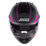 Casco Axxis Hawk Rebel Wings B8 Rosa Doble Certificación