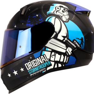 Casco Shaft 560 Storm Trooper Negro Que Brilla en la Oscuridad