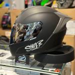 CASCO INTEGRAL SHAFT SH-502 Solid Black 2024 con Spoiler