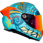 Casco Axxis Hawk ¡ay Güey! TLALOC + Pinlock Ece2206