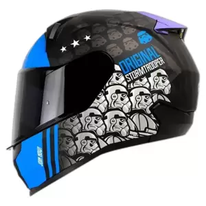 Casco Shaft 560 Storm Trooper Negro Con Azul