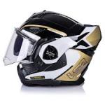 OUTLET CASCO LS2 ADVANT II METRYC NEGRO/DORADO UNICA TALLA