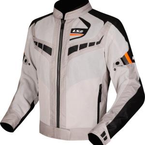 CHAMARRA LS2 GARDA BCO NARANJA DAMA