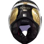 OUTLET CASCO LS2 ADVANT II METRYC NEGRO/DORADO UNICA TALLA