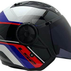 CASCO LS2 AIRFLOW II RUSH ROJ/BCO/AZUL