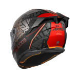 Casco Axxis Hawk Lets Ride C5 RED Doble Certificación