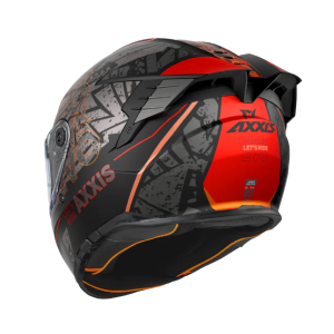 OUTLET Casco Axxis Hawk Lets Ride B5 RED Doble Certificación DE VENTA EXCLUSICA EN PAGINA