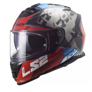 Casco Ls2 Integral Storm Sprinter Ngo/Roj/cobalto Pinlock