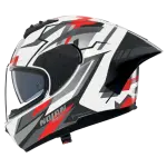 CASCO NOLAN N60-6 SPORT CORSA BCO/NGO/RJO