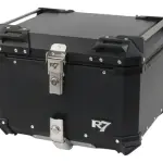 Caja Para Moto Trasero R7 Racing Aluminio Negro