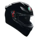CASCO AGV K1S NEGRO BRILLOSO