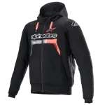 SUDADERA ALPINESTARS CHROME IGNITION NGO/RJO FLUO