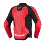 CHAMARRA DE PIEL GP FORCE V2 ROJO FLUO