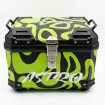 Baul Astro Para Motocicleta 45 Lts Negro Fluo