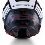 CASCO ALPINESTARS SUPERTECH S-R7 A-CORE NGO/ROJO/BLANCO