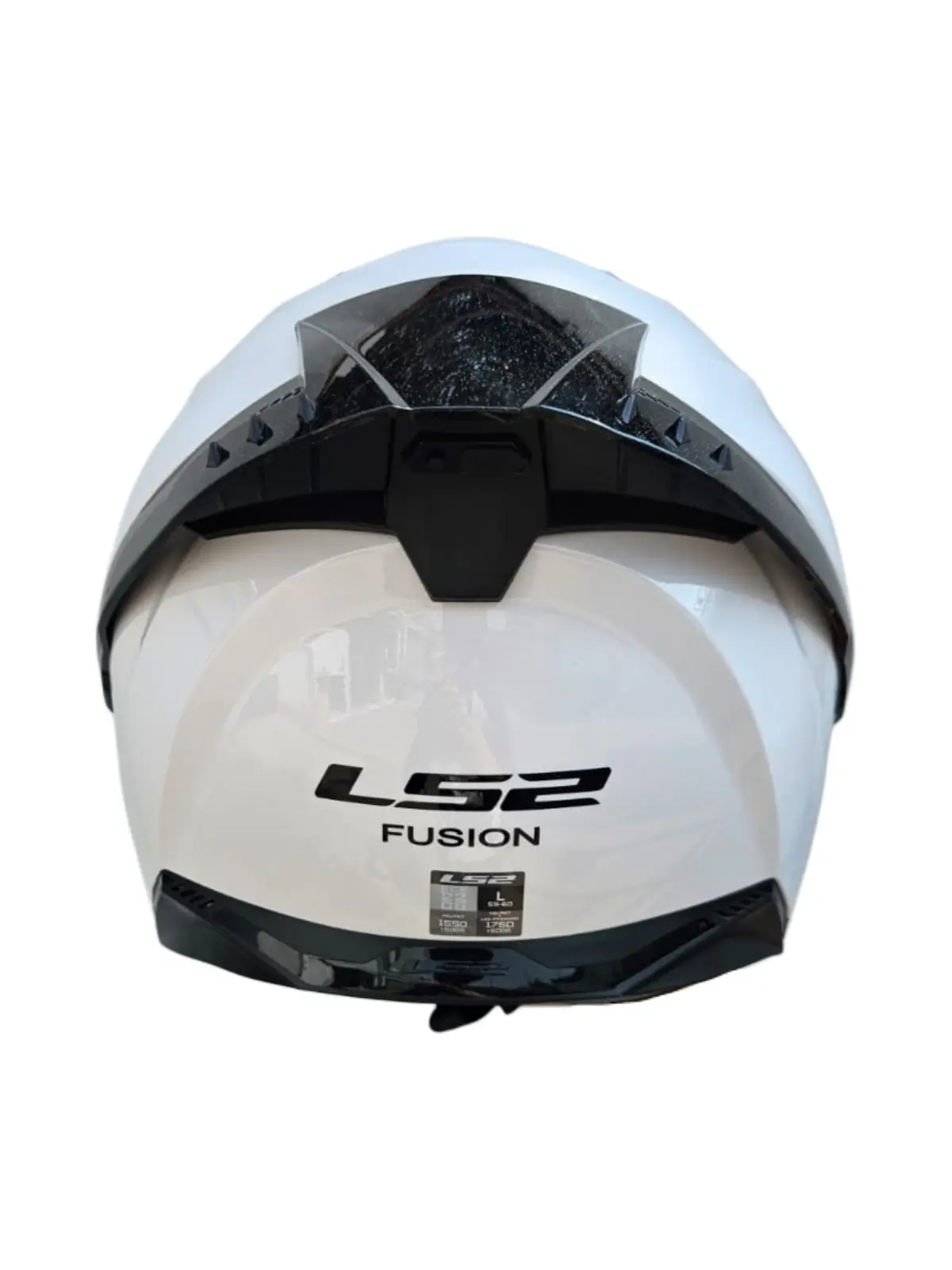 CASCO FUSION LS2 FF806 CON LED E INTERCOM BLANCO