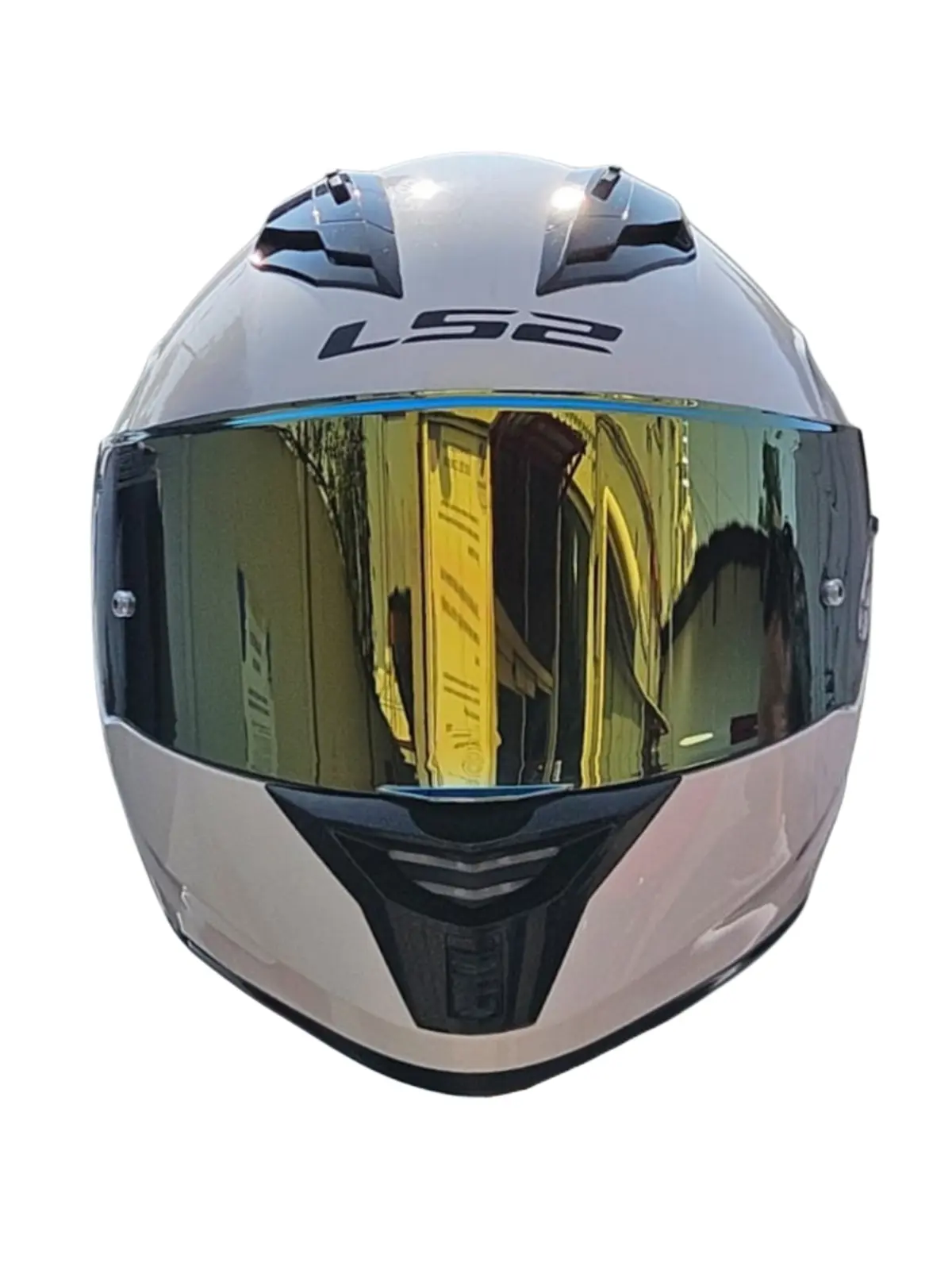CASCO FUSION LS2 FF806 CON LED E INTERCOM BLANCO