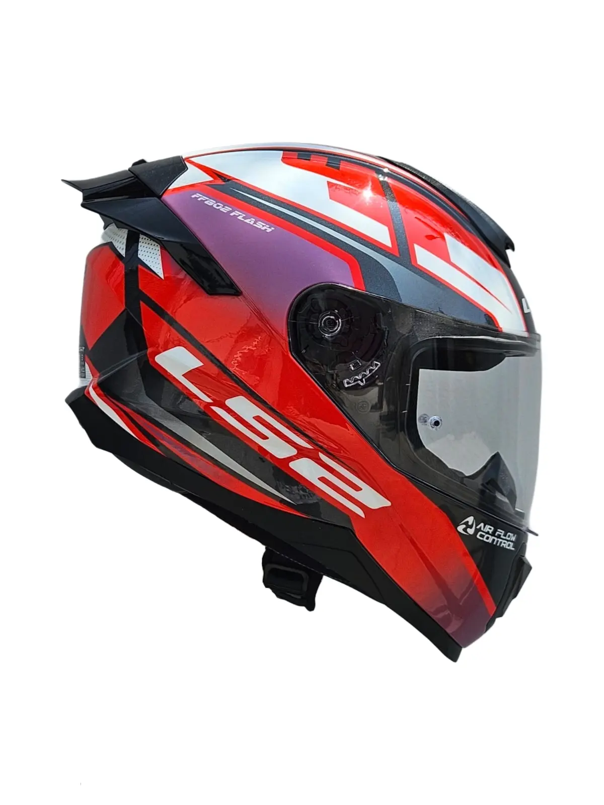 CASCO FLASH NGO/BCO/ROJO SIN INTER