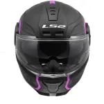 Casco Ls2 Scope Arch Abatible Negro Rosa Astro