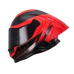CASCO R7 STRYKER NEGRO/ROJO