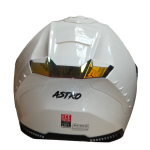CASCO ASTRO ALFA S FIBRA DE VIDRIO BCO NARANJA