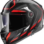 CASCO LS2 VECTOR II ALIZER NGO ROJO
