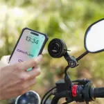 SOPORTE PARA CELULAR GR XPLORE GR-MT9 PARA ESPEJO CON MODULO ANTI-VIBRACIÓN