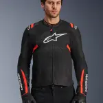 CHAMARRA ALPINESTARS T-SPS AIR V2 NGO/ROJ FLUO