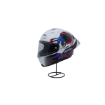 CASCO ASTRO PISTA AZUL, BLANCO. ROJO