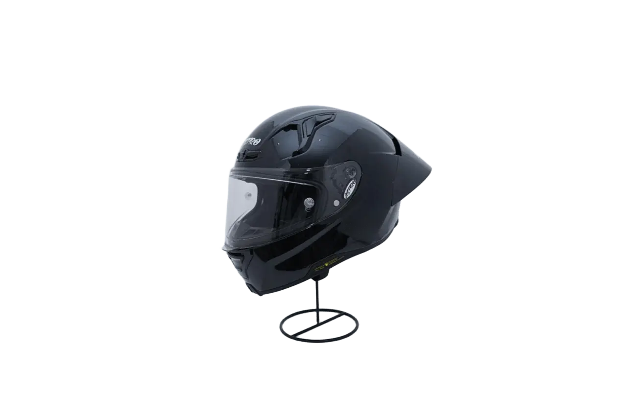 CASCO ASTRO PISTA NEGRO/NEGRO BRILLOSO