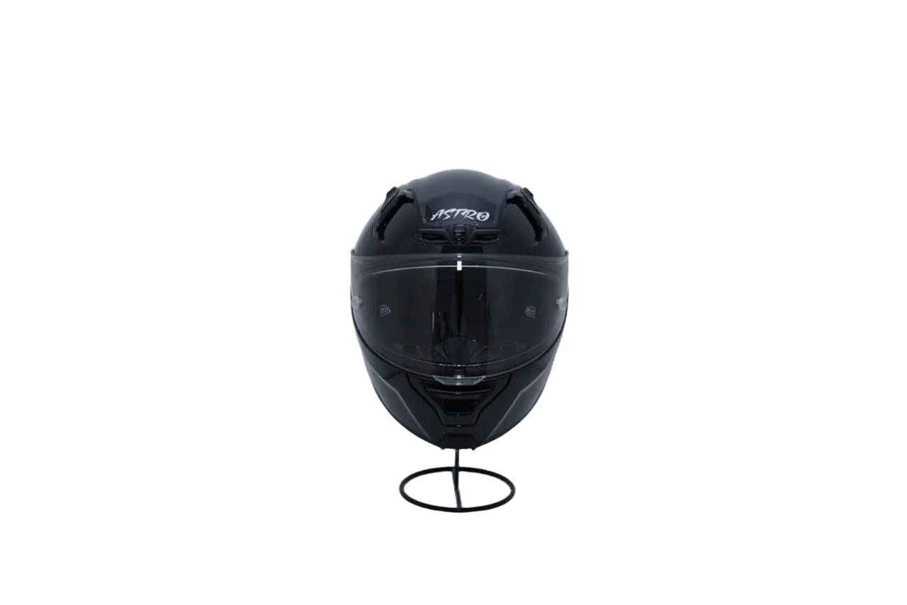 CASCO ASTRO PISTA NEGRO/NEGRO BRILLOSO