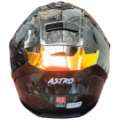 CASCO ASTRO ALFA RED X FIBRA DE CARBONO FORJADO
