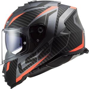 Casco Ls2 Storm Racer Naranja/ Negro Con Pinlock Certificado