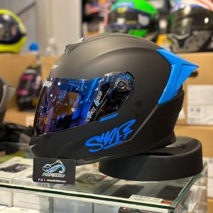 CASCO INTEGRAL SHAFT SH-502 Solid Blue 2024 con Spoiler