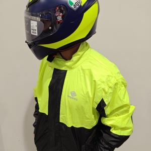 Impermeable Fassed Modelo A-203 Aionic Negro/Amarillo