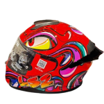 CASCO FLASH CON INTERCOM MUTANT ROJO