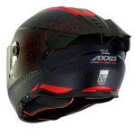 CASCO AXXIS HAWK CUBIK NEGRO AZUL NARANJA - HAWK