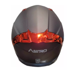 CASCO INTEGRAL ASTRO HELMETS SOLID ROJO - PD910