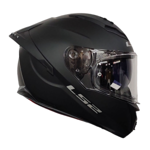 CASCO LS2 FF802 FUSION II NEGRO MATTE CON LUZ LED Y INTERCOM