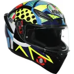 CASCO AGV K1 ROSSI WINTER TEST 2020 BLACK/YELLOW/BLUE/GREEN
