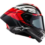 CASCO ALPINESTARS SUPERTECH R10 Element Black Carbon / Bright Red / White