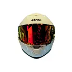 CASCO ASTRO ALFA S FIBRA DE VIDRIO BCO NARANJA
