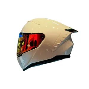 CASCO ASTRO ALFA S FIBRA DE VIDRIO BCO NARANJA