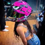 OUTLET CASCO INTEGRAL ASTRO HELMETS SPEED ROSA PRECIO EXCLUSIVO EN LINEA